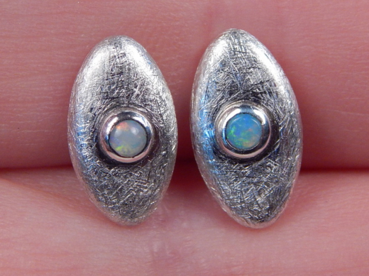 Opalohrring 925 SS
