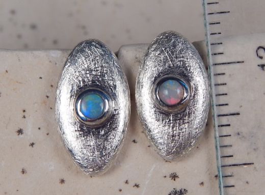 Opalohrring 925 SS