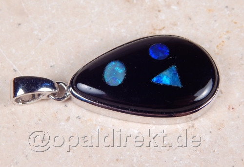 Designer Anhänger mit Obsidian