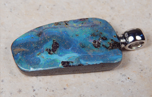 Boulderopal mit 925 SS Öse - Video