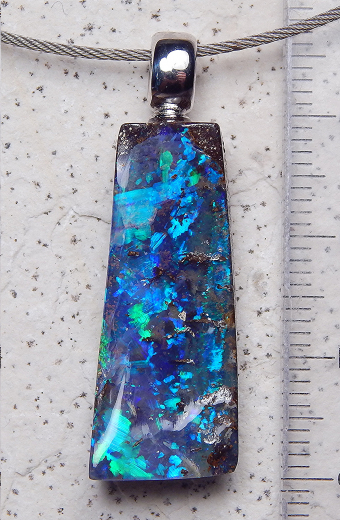 Gem Boulderopal mit 925 SS Öse - Video