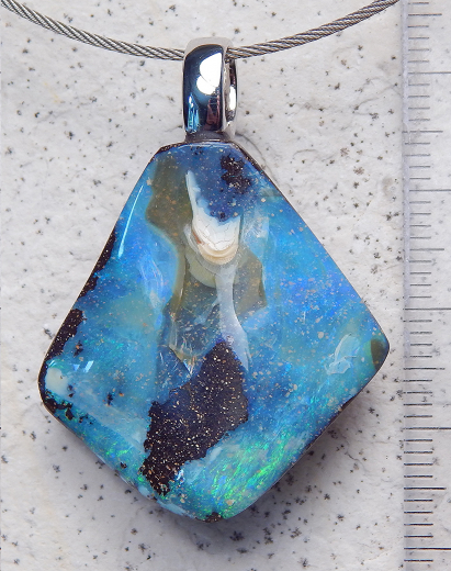 Boulderopal mit 925 SS Öse - Video
