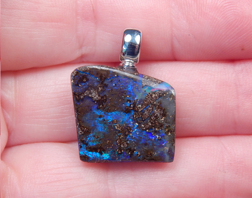 Boulderopal mit 925 SS Öse - Video