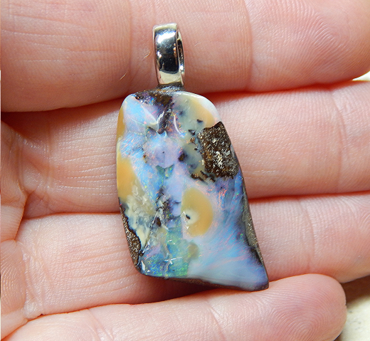 Boulderopal mit 925 SS Öse - Video