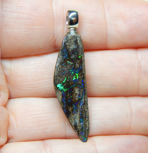 Boulderopal mit 925 SS Öse - Video