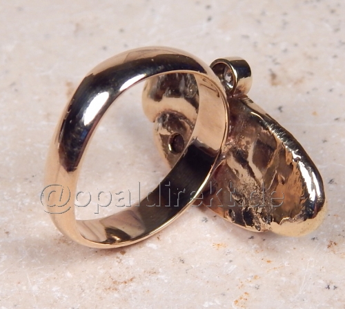 Opalring in 585 GG mit Brillant - Video