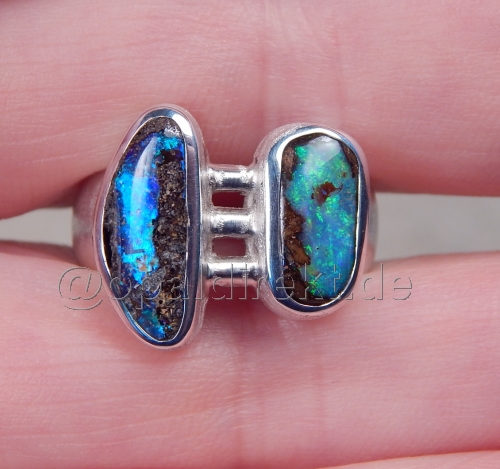 Designer Opalring 925 SS - Video
