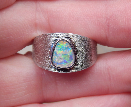 Designer-Opalring 925 SS - Video