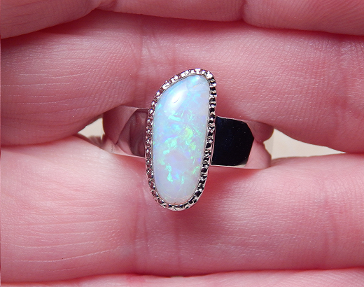 Designer Kristall- Opalring 925 SS - Video