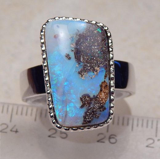 Designer Boulder- Opalring 925 SS - Video