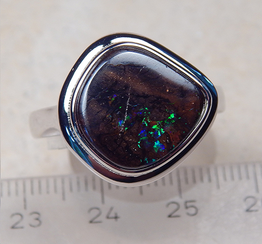 Designer Boulder- Opalring 925 SS - Video