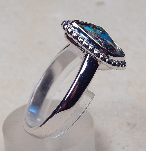 Designer Boulder Ring in 925 SS - Video