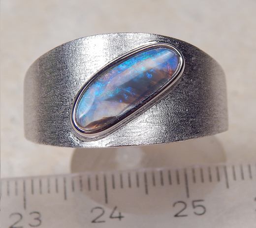 Designer Semiblack- Opalring 925 SS - Video