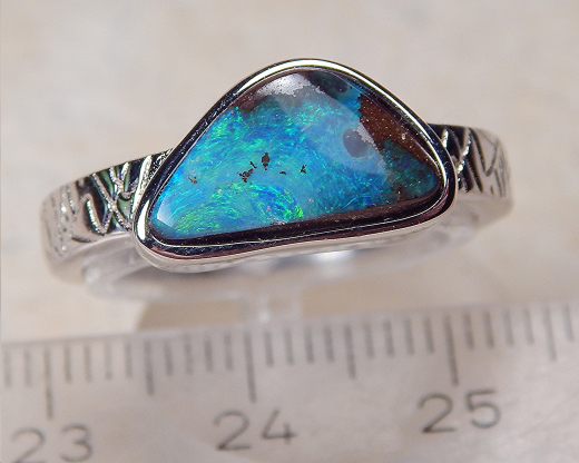 Designer Boulder- Opalring 925 SS - Video