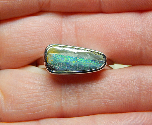 Designer Boulder- Opalring 925 SS - Video