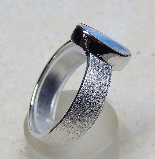 Designer Boulder- Opalring 925 SS - Video