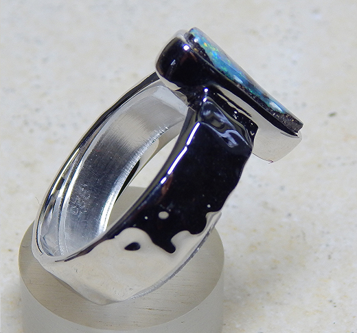 Designer Boulder- Opalring 925 SS - Video