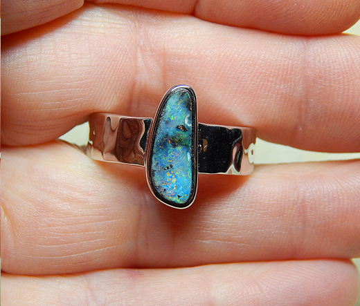 Designer Boulder- Opalring 925 SS - Video