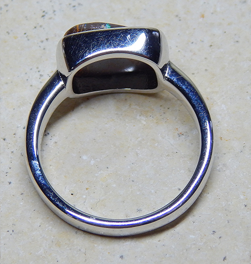 Designer Boulder Ring in 925 SS - Video