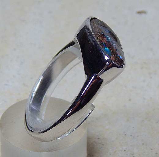 Designer Boulder- Opalring 925 SS - Video
