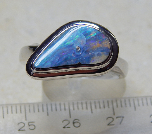 Designer Opal Ring in 925 SS - Video