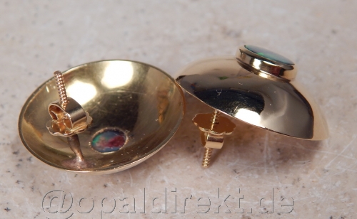 Blackopal Ohrring in 750 GG - Video