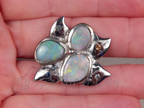 Designer-Opalring 925 SS - Video
