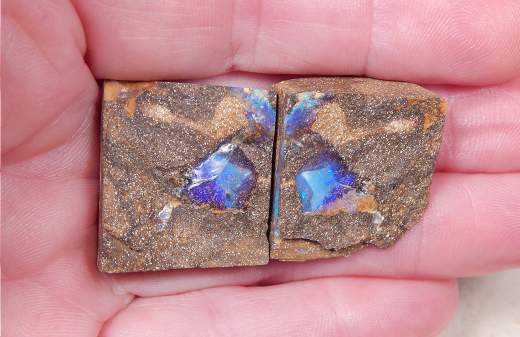 Roh-Boulderopal-Pärchen - Video