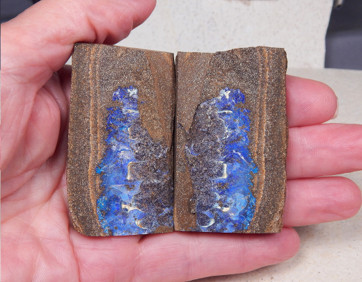 Roh-Boulderopal-Pärchen - Video