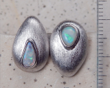 Kristallopal- Ohrstecker 925 SS