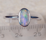 Kristall Opal Ring in 925 SS - Video