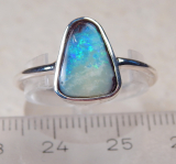 Boulder Opal Ring in 925 SS - Video