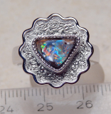 Designer Boulder- Opalring 925 SS - Video