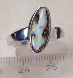 Offener Designer Opal Ring 925 SS - Video