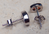Kristallopal- Ohrstecker 925 SS