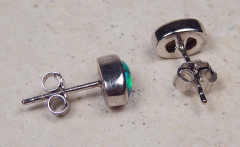 Blackopal- Ohrstecker 925 SS