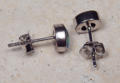 Blackopal- Ohrstecker 925 SS