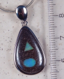 Designer Anhänger mit Opal-Inlay