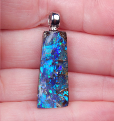 Gem Boulderopal mit 925 SS Öse - Video