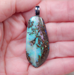 Boulderopal mit 925 SS Öse - Video