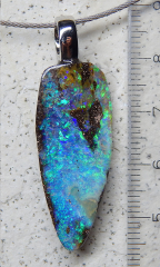 Gem Boulderopal mit 925 SS Öse - Video