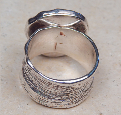 Designer Schwarz Opal Ring 925 SS - Video