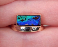 Opalring in 5850 GG mit Brillanten - Video