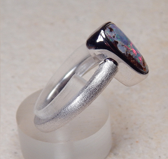 Boulder- Opalring 925 SS - Video
