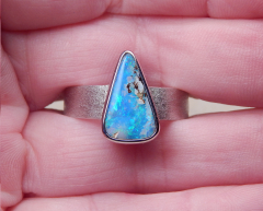 Designer Boulder- Opalring 925 SS - Video