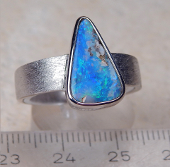 Designer Boulder- Opalring 925 SS - Video