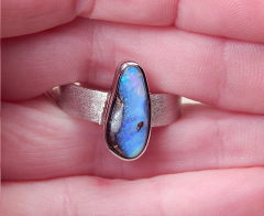 Designer Boulder- Opalring 925 SS - Video