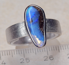 Designer Boulder- Opalring 925 SS - Video