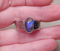 Designer Boulder- Opalring 925 SS - Video
