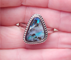 Designer Boulder- Opalring 925 SS - Video
